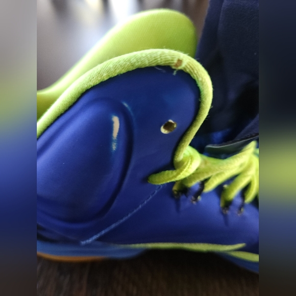 Nike 👟 2012 KD 35 Basketball shoes Royal Blue/Neon yellow size US 7Y Eur 40 $14 - Picture 10 of 14